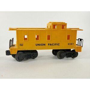 Vintage Lionel O Scale Union Pacific 6167 Yellow Caboose Train Car